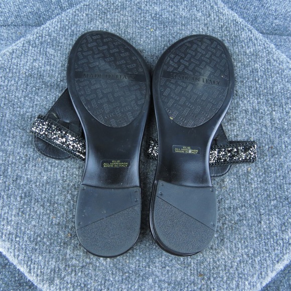 Apri Elie Women‎ Flip Flop Sandal Shoes Black Synthetic Size 9.5 Medium - Picture 7 of 9